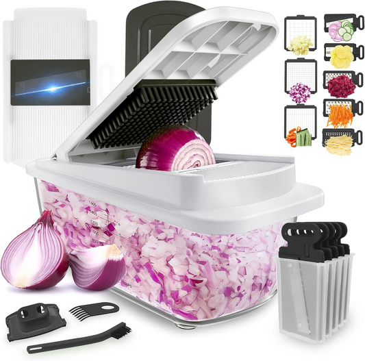 10-in-1 Vegetable Chopper – Slice, Dice & Prep Vegetables in Seconds