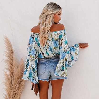 Flowy Bell Sleeve Summer Blouse