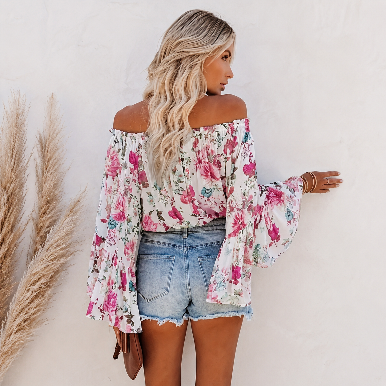 Flowy Bell Sleeve Summer Blouse