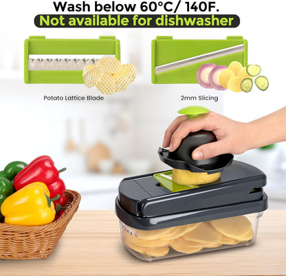 10-in-1 Vegetable Chopper – Slice, Dice & Prep Vegetables in Seconds