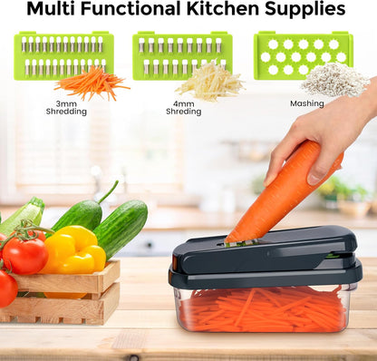 10-in-1 Vegetable Chopper – Slice, Dice & Prep Vegetables in Seconds